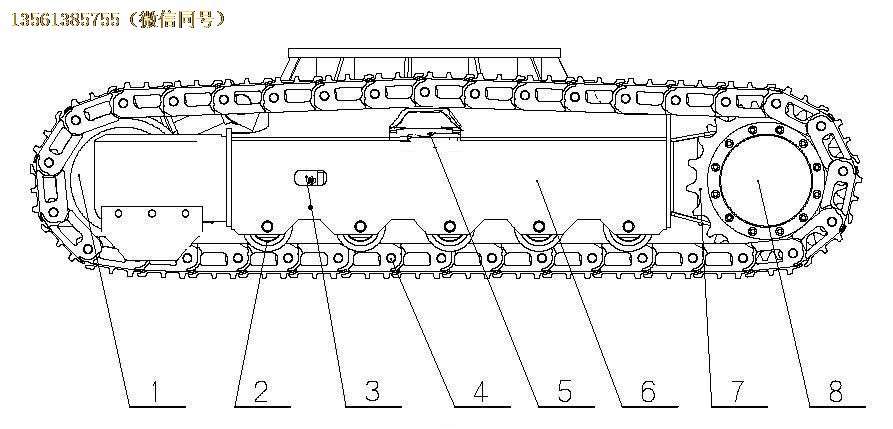 電動礦用挖掘機行走機構