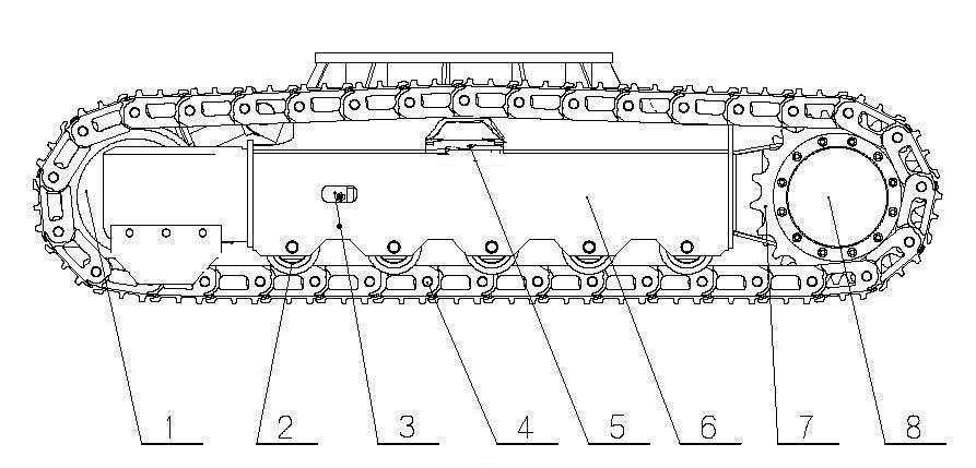 電動挖掘機底盤