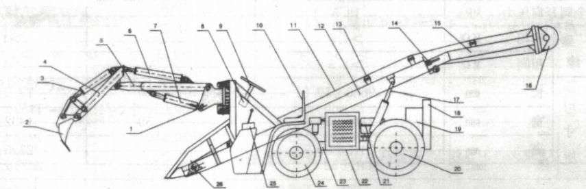 扒渣機側(cè)面圖紙